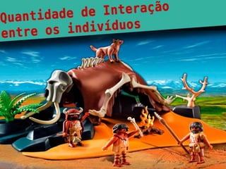 Quantidade de interação entre
             indivíduos
• Foto varios homenzinhos
 