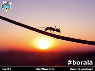 #boraláSac 2.0                              @AloBradesco                   @marcelosalgado