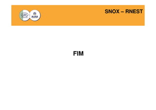 SNOX – RNEST 
FIM 

