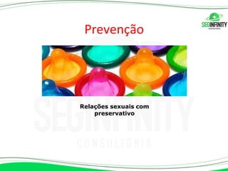 Prevenção
Relações sexuais com
preservativo
 