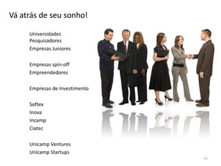 Ambiente interno: EmpresaREDE DEPARCEIROSRELACIONAMENTO COM CLIENTESINFRA-ESTRUTURACLIENTESOFERTARECURSOSCHAVECLIENTE-ALVOCOM QUEM DEVO ME ASSOCIAR?O QUE FAÇO PARA VENDER SEMPRE?PROPOSTA DEVALORQUE COMPETÊNCIAS DEVO TER NA EMPRESA?PARA QUEM EU VENDO?O QUE EU VENDO?DISTRIBUIÇÃOATIVIDADES-CHAVECOMO EONDE EU VENDO?QUAIS OS PROCESSOS INTERNOS?Crédito: http://www.hec.unil.ch/aosterwa/PhD/Osterwalder_PhD_BM_Ontology.pdf 33