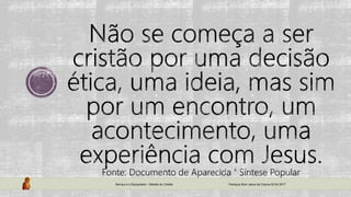 Serviço e o Discipulado – Missão do Cristão Paróquia Bom Jesus da Coluna 02.04.2017
 