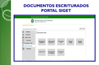 DOCUMENTOS ESCRITURADOS
PORTAL SIGET
 