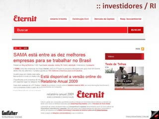 :: investidores / RI 