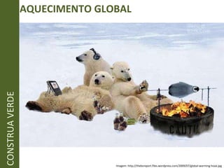 Imagem: http://thebsreport.files.wordpress.com/2009/07/global-warming-hoax.jpg CONSTRUA VERDE AQUECIMENTO GLOBAL 