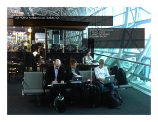 UM NOVO AMBIENTE DE TRABALHO



                               A NOVA ORGANIZAÇÃO
                               O NOVO CHEFE
                               O NOVO ESCRITÓRIO
                               A GLOBALIZAÇÃO




                                                    © 2012 IBM Corporation
 