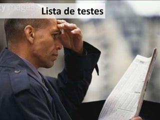 Lista de testes