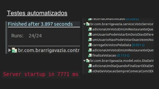 Testes automatizados
 