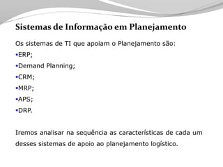Tecnologia aplicada à Logistica