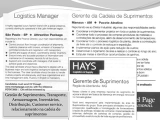 Tecnologia aplicada à Logistica