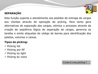 Tecnologia aplicada à Logistica