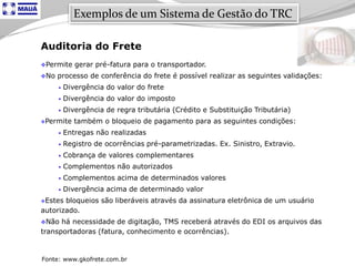 Tecnologia aplicada à Logistica