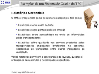 Tecnologia aplicada à Logistica