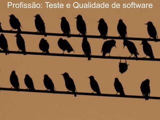 Profissão: Teste e Qualidade de software




www.qualister.com.br
 