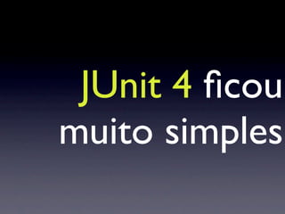 Palestra Testes De Unidade Com JUnit