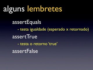 Palestra Testes De Unidade Com JUnit