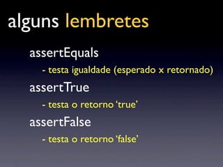 Palestra Testes De Unidade Com JUnit