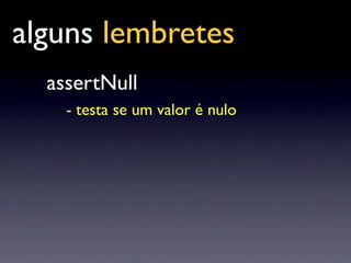 Palestra Testes De Unidade Com JUnit