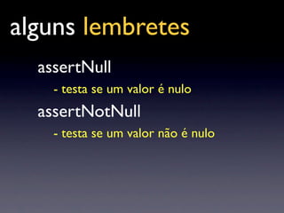 Palestra Testes De Unidade Com JUnit