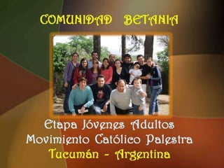 Palestra Tucuman - Comunidad Betania  Oct2009
