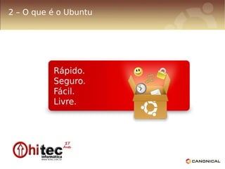 2 – O que é o Ubuntu
 