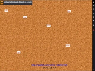 http://padlet.com/cintia_rabello/TDE
bit.ly/TDE_CR
 