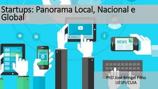Startups: Panorama Local, Nacional e
Global
PhD José Bringel Filho
UESPI/CUIA
 