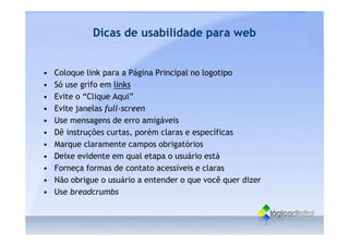 O que é Usabilidade - Conceitos gerais
