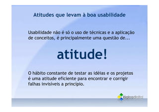 O que é Usabilidade - Conceitos gerais