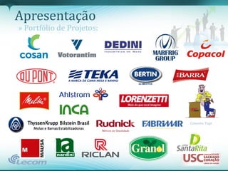 Apresentação
» Portfólio de Projetos:




                           Cimento Tupi
 
