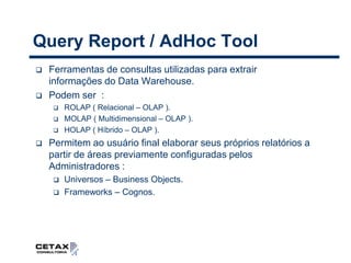 Principais variações dos sistemas de BIOs sistemas de Business Intelligence podem ter diversas aplicações diferentes :