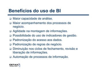 Onde podemos Empregar BI