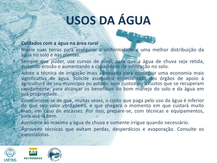 Enem 2012 O Uso Da Agua Aumenta De Acordo