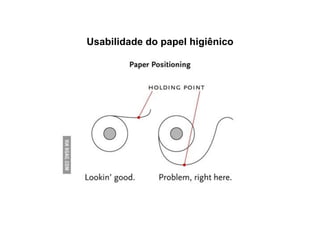 Usabilidade do papel higiênico
 