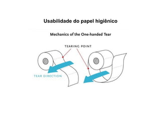 Usabilidade do papel higiênico
 