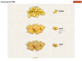 Construção do HTML
 