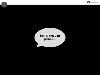 Hello, can you
please…
1
 