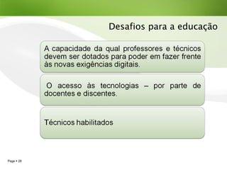 Desafios para a educação 