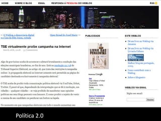 Entendendo a WEB 2.0