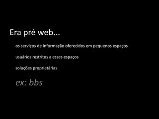 Entendendo a WEB 2.0