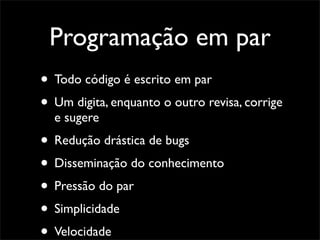 Desenvolvimento Ágil e XP