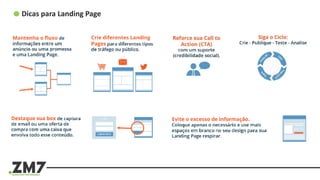 Dicas para Landing Page
 