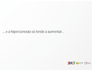 ....e a hiperconexão só tende a aumentar...
 