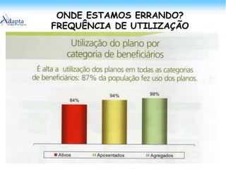 ONDE ESTAMOS ERRANDO? NÃO CONSIDERAR A PREDOMINÂNCIA FEMININA