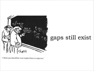 gaps still exist
 
