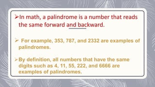 Palindrome_slideshare_english_grammar | PPTX