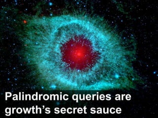 Palindromic queries are growth’s secret sauce<br />