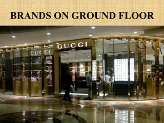 BRANDS ON GROUND FLOOR
 