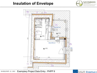 EN-SEED-PHPP - 21 - 2015 Exemplary Project Data Entry : PHPP 9
Insulation of Envelope
 