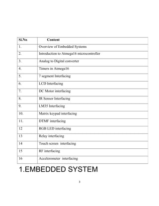 Industrial training report of embedded system and robotics | DOC